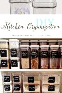 Organizing with Container Store Products makes a kitchen system is easy and  great. Their clear st…