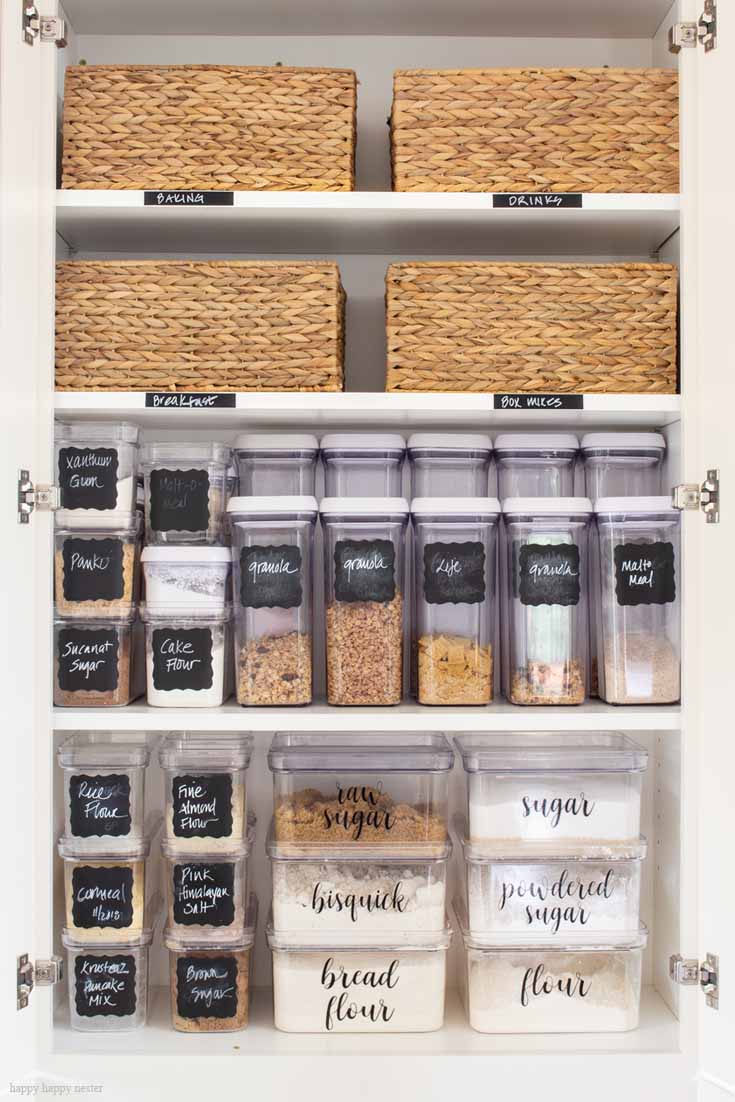 This is the best post about organizing with Container Store Products makes a kitchen system is easy and great. Their clear stackable containers are the best for space and efficiency. This system is super and usable and your kitchen will be organized quite easily. Storage | Organizing | The Container Store | Organizing System | Kitchen Organizing