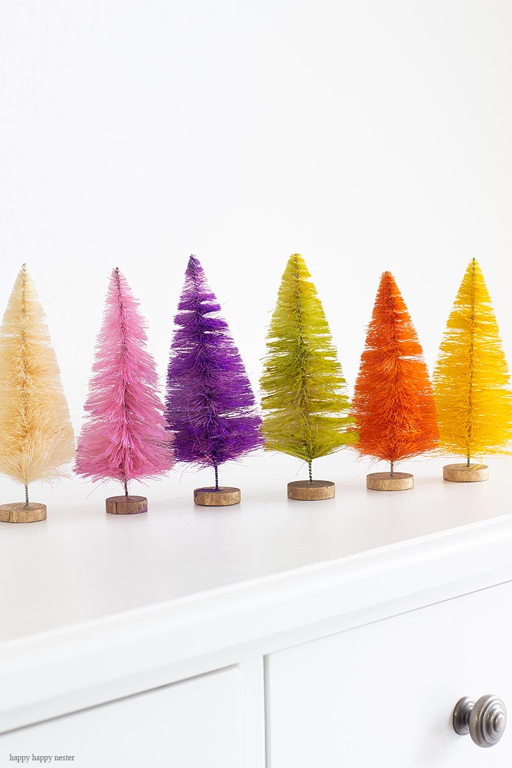 How To Make Bottle Brush Trees ~ Chenille Bump Tiny Christmas Tree Craft  Project Tutorial