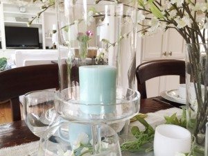 Decorating with candles for spring