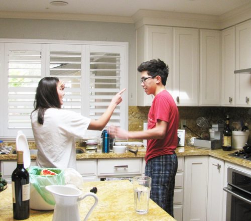 kids fighting over chores