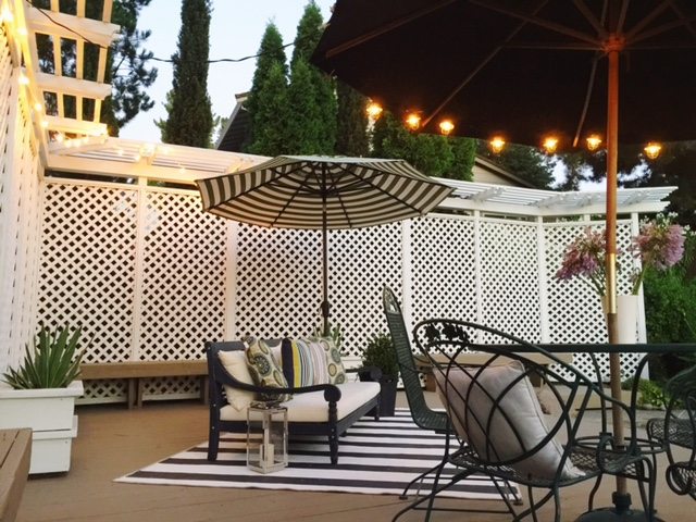 How to Create a Cozy Outdoor Living Space - Happy Happy Nester