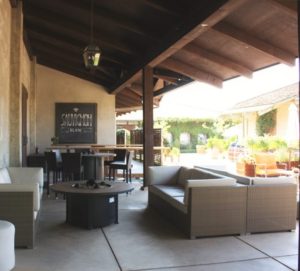 wente vineyards lounge area