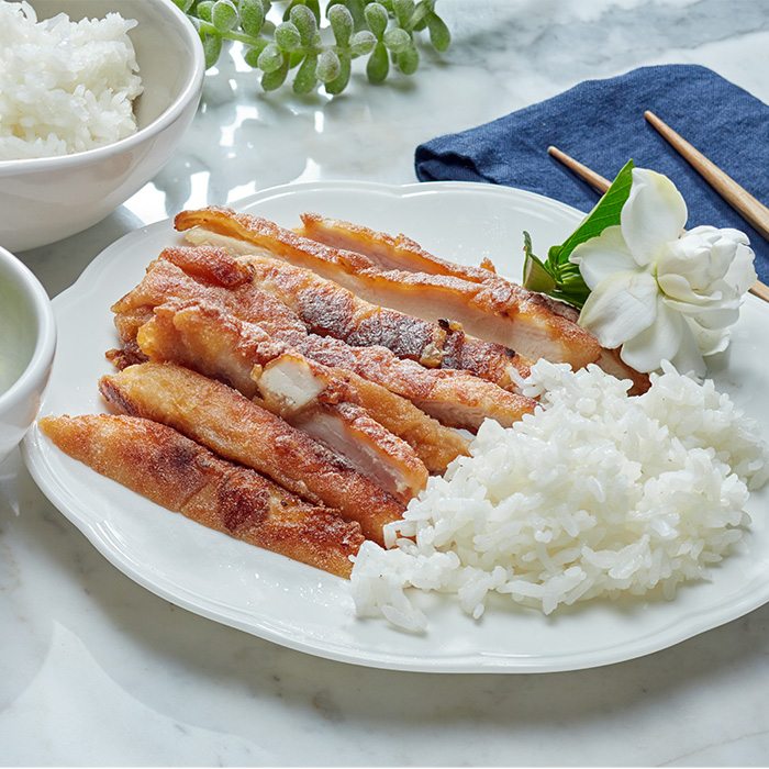 Hawaiian chicken close up