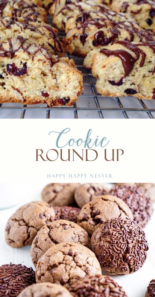 Cookie Roundup for your fall baking. Soft Chewy Ginger Molasses cookies, Cranberry Almond Biscotti to name a few. Try these great recipes from my friends.