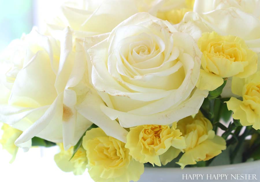 white rose bouquet