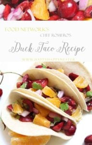 Enjoy this gourmet duck taco recipe from Food Network's, Chef Wanted TV show. This dish combines fresh orange slices, cherries, and duck for a great flavor.