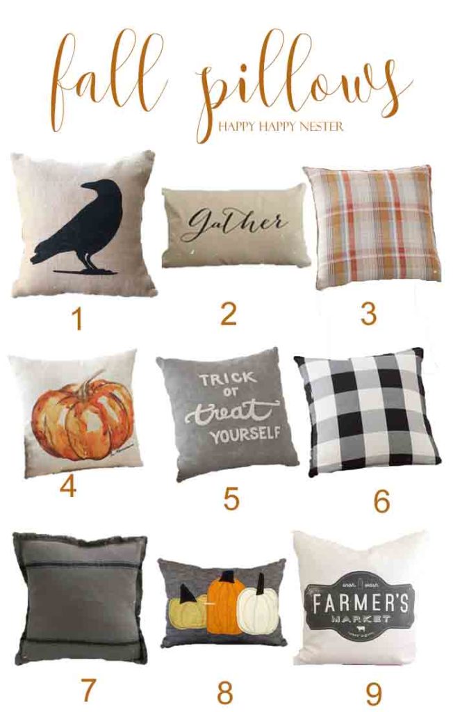 9 Beautiful Fall Pillows Selected Just for You! - Happy ...