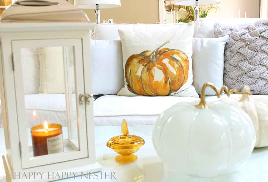 pottery barn watercolor pumpkin pillow