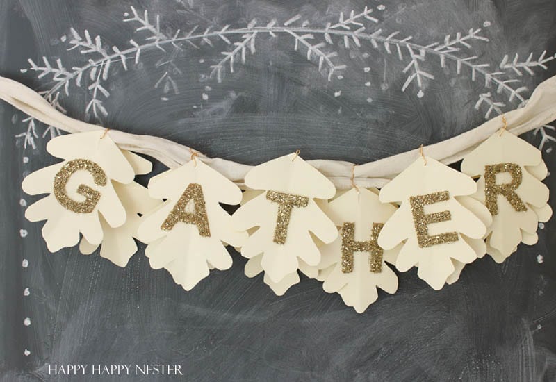 gather paper garland diy