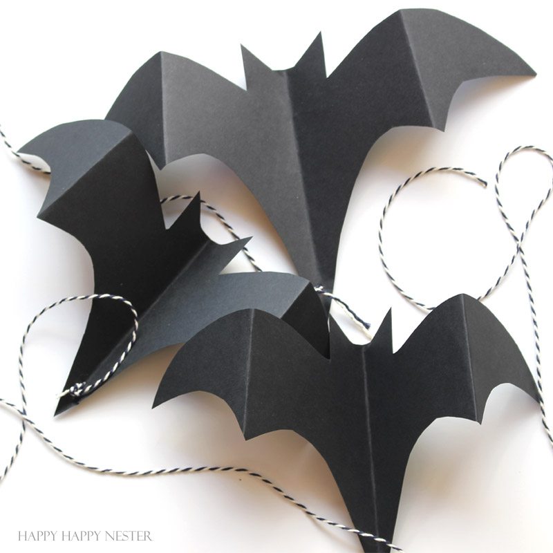 halloween craft paper bats