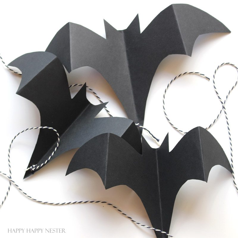 halloween paper models of bats