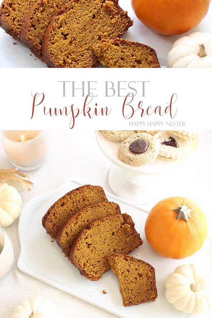 pumpkin bread with pumpkins pin image collage
