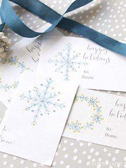 Christmas tags that are easy to print out and use. You'll have plenty for your gifts this year, and you won't have to spend any money since they are free.