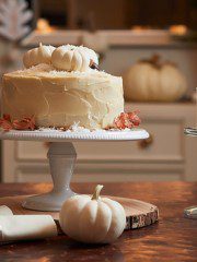 This Italian Cream Cake has a pumpkin cream cheese frosting that makes this a winning combination. This dessert is perfect for the holidays.