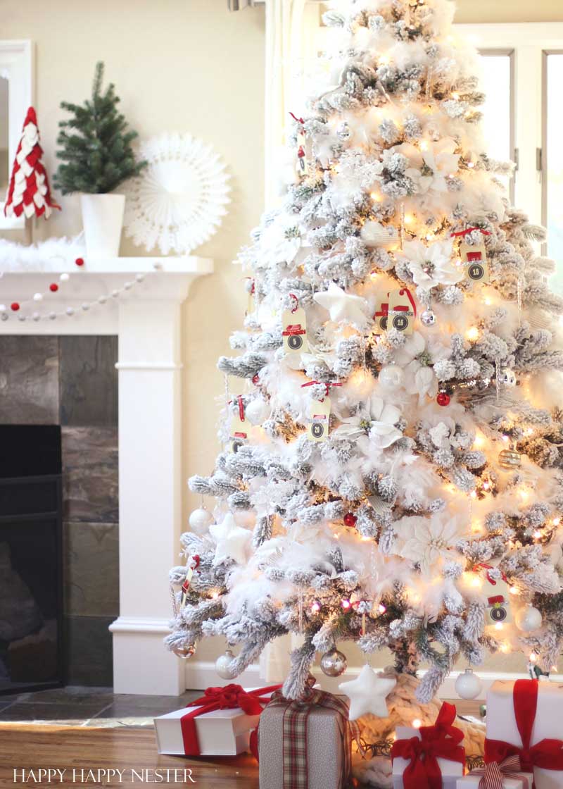 Christmas Home Tour: A Study in Red and White - Happy Happy Nester