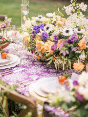 Spring Table Setting: Beautiful Flower Centerpieces
