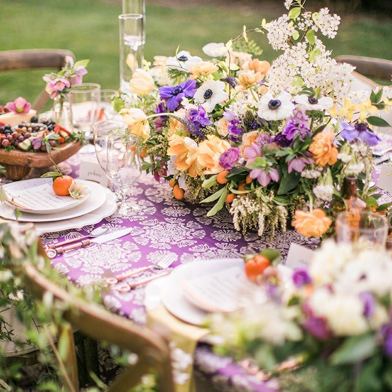 Table Decorations with Candles and Flowers - Happy Happy Nester