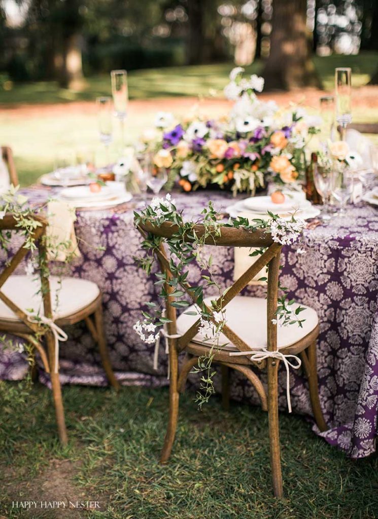 10 Beautiful Outdoor Wedding Reception Table Ideas - Happy Happy Nester