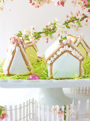 Adorable Gingerbread Easter Houses