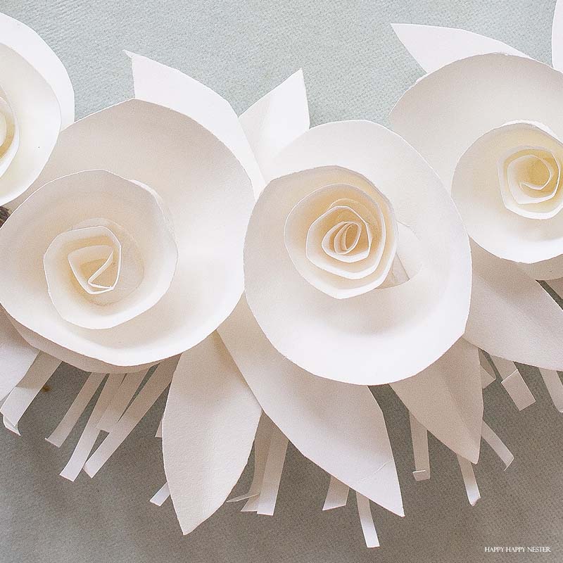 One Easy Beautiful White Paper Wreath That You'll Want To Make - Happy  Happy Nester