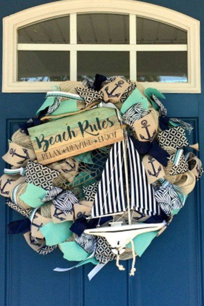 summer wreath diy for front porch
