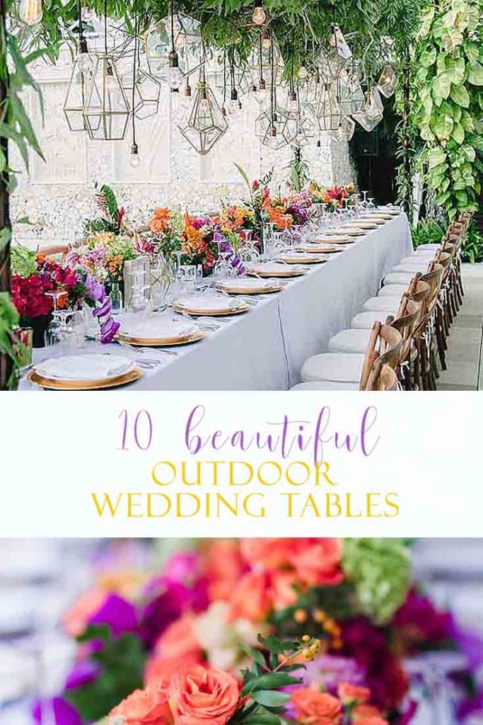 I have rounded up 10 beautiful wedding reception table ideas. Visit this post for a wide variety of inspiring tables from coastal tables to a rustic table setting ideas and much more. These are among the best wedding reception decorations. #wedding #weddingreceptiontable #weddingreception #tabledecor #weddings