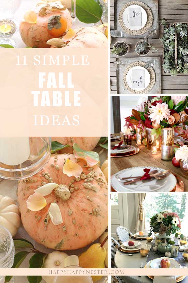 11 Beautiful Fall Tablescapes That Will Inspire You - Happy Happy Nester