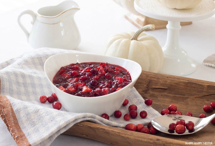 maple apple cranberry sauce recipe for the holidays