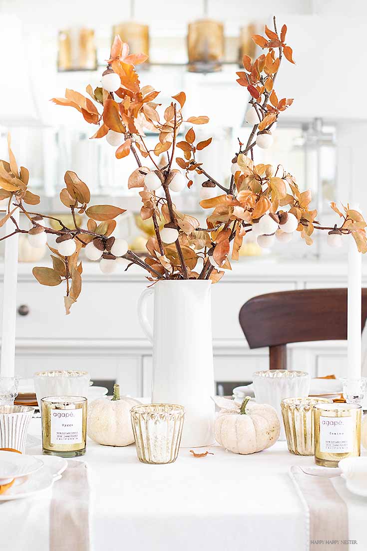 inexpensive Thanksgiving table decor