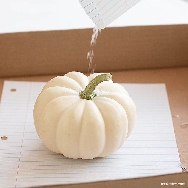 how to make glitter pumpkins with step by step instructions