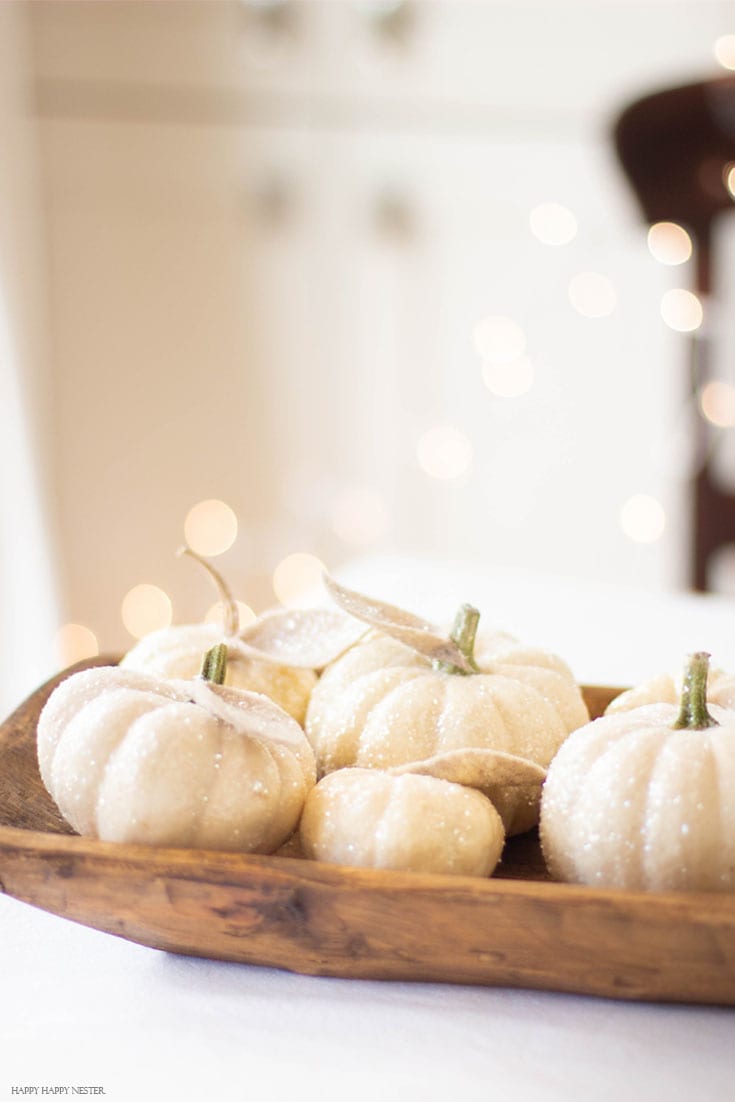 use cute mini glitter pumpkins