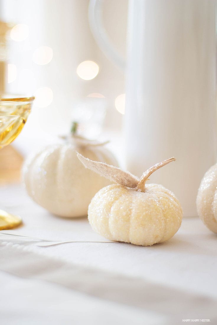 thanksgiving glitter pumpkins