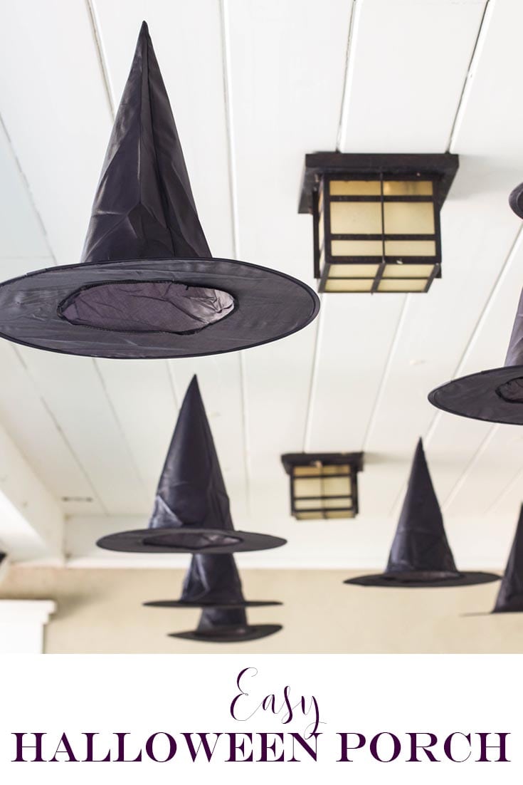black witches hats hanging from ceiling pin for pinterest