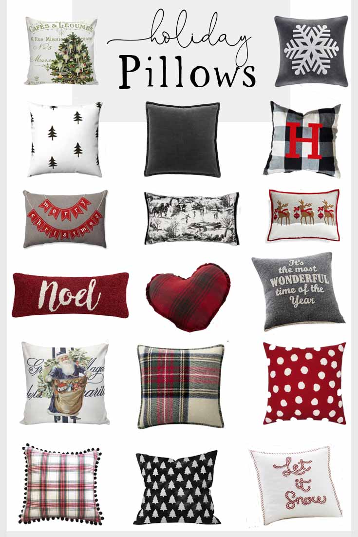Shop these 17 Cozy Holiday Pillow Ideas and save time and energy. I've rounded up some holiday pillows that are unique and pretty. Shop Pillows | Holiday | Holiday Pillows | Holiday Decor | Christmas Pillows | Shop For Christmas | Christmas Decor