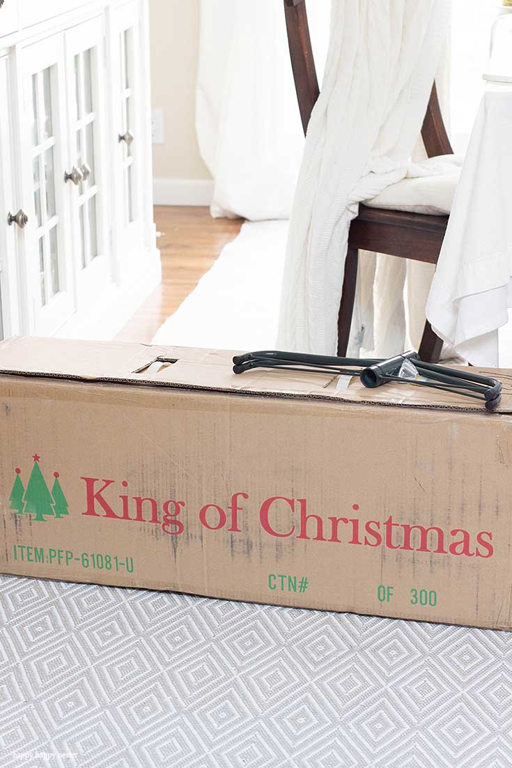how to put together a king of christmas tree