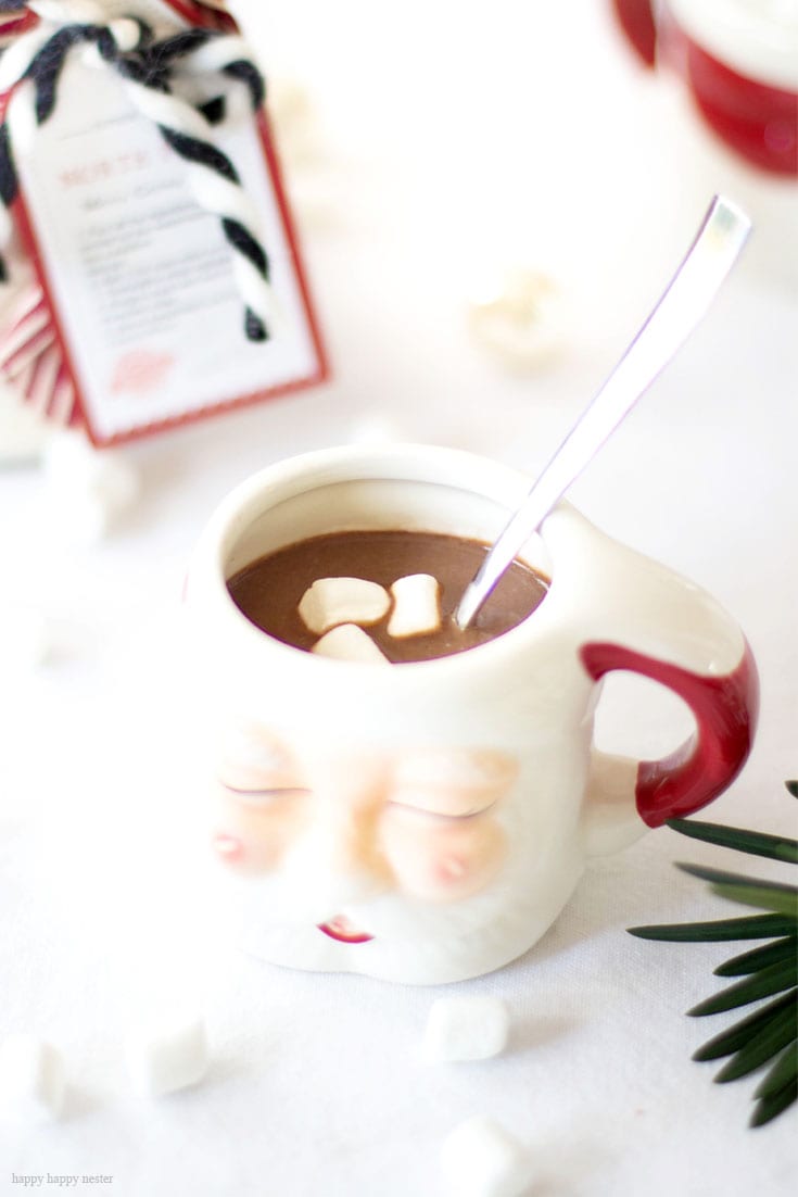 Homemade Hot Chocolate Mix With A Gift Tag | Homemade Hot Cocoa | Hot Chocolate Recipe | Hot Cocoa Recipe | Hot Chocolate Recipe With Powdered Milk | Gift Ideas For The Holidays | Holiday Gifts | The Best Hot Chocolate Recipe | Baking | Recipes
