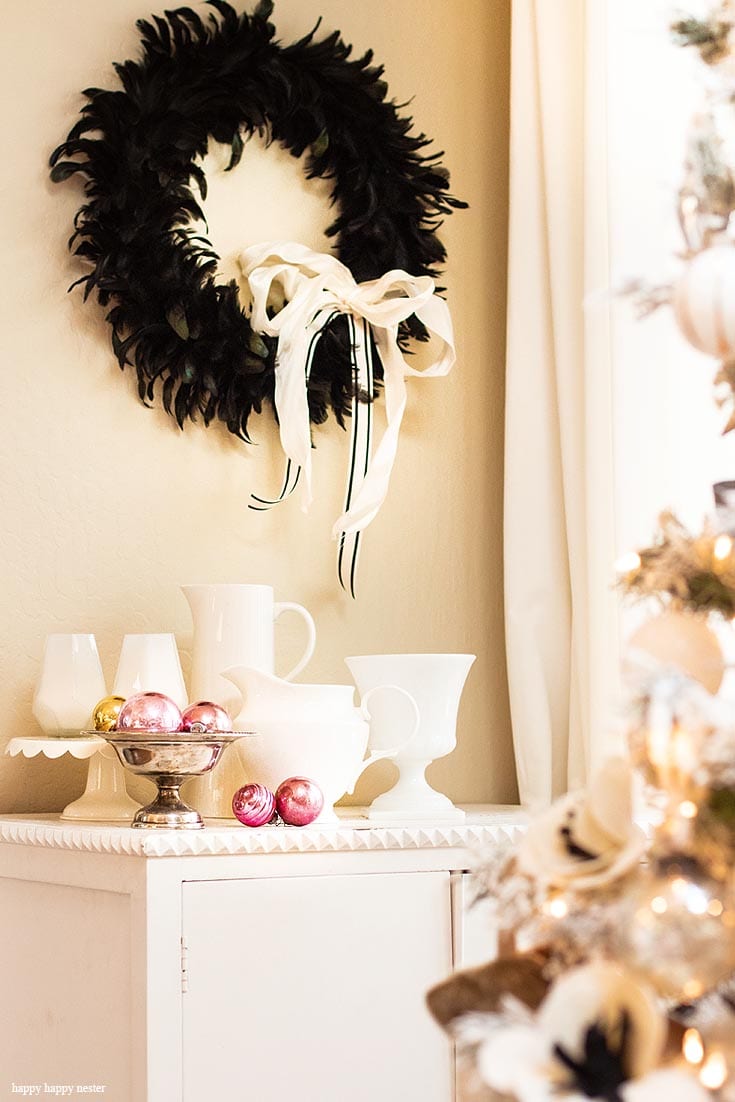 This year I'm sharing A Cottage Christmas Home Tour with you! I have decorated our home in pink, blush, copper and, black. I do 5 things when decorating for the holidays. I hope my information helps you decorate your home for the holidays. Home Decor | Christmas Decorating | Holiday Decor | Christmas Decor