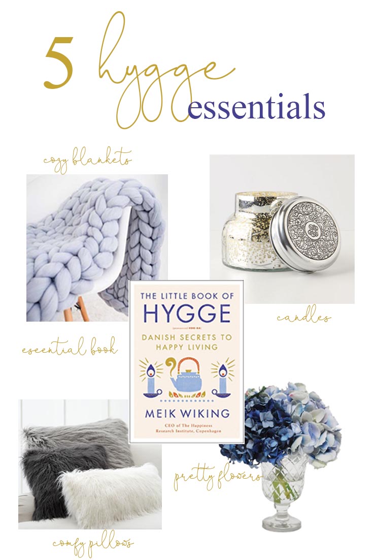 Shop the home decor on this Hygge post. Hygge Essentials For Your Home is super easy to add. Quickly create a wonderful cozy nest with just a few home decor touches. Add a few of these 5 basics things and you'll be so happy with your new space. #hygge #homedecor #decorating #hyggedecor #hyggehome