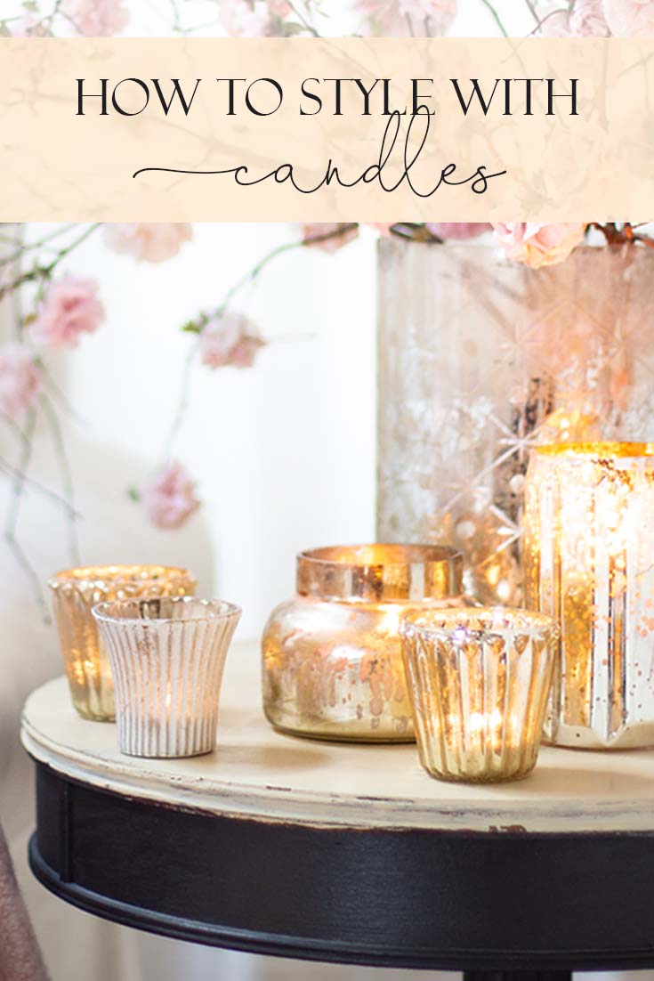 This year Add Hygge To Your Home with Candles. It is an easy way to warm up your home throughout the year. Embrace the cozy Danish concept of Hygge. I combined all my mercury glass candles to add that additional sparkle to the room. Hygge | Hygge Home | Candles | Decorating With Candles | Winter Candles | Mercury Glass