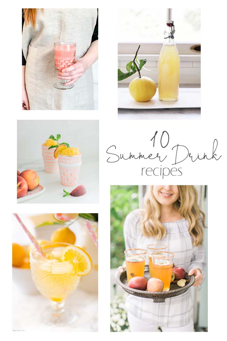 10 Non-Alcohol Summer Drinks For a Great Party. Here are 10 Non-Alcohol Summer Drinks that you'll love. Need some recipes this summer, well, we have you covered if you need slushies, teas, fruit drinks and more. These bloggers have tested them, and these are their favorites. #drinks #summerdrinks #cocktail #drinkrecipes #recipes #happyhour #weddings #weddingdrinks