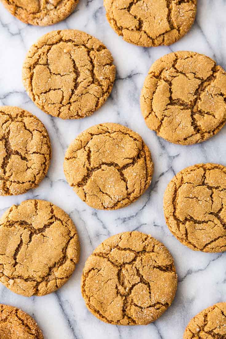 The Best Chewy Molasses Cookies Recipe. Here are 10 Comfort Food Cookies that are family favorites. There is such a wide variety of cookies that I'm sure you'll enjoy some of them. If you like chocolate chip, peanut butter, molasses, almond and biscotti than you'll love this collection. #cookies #bestcookies #baking #recipes #cookierecipes #chocolatechip