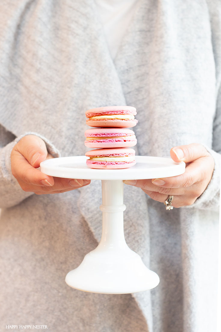 You'll Love This Great Macaron Recipe! I have been obsessed with finding The Best Basic French Macaron Recipe for what feels like an eternity! I'm happy to say that I mastered baking them. This yummy recipe combines the meringue cookie with a buttery French sabayon filling. #macaron #cookie #frenchmacaron #meringue #italianmeringue #baking #bestcookie #bake