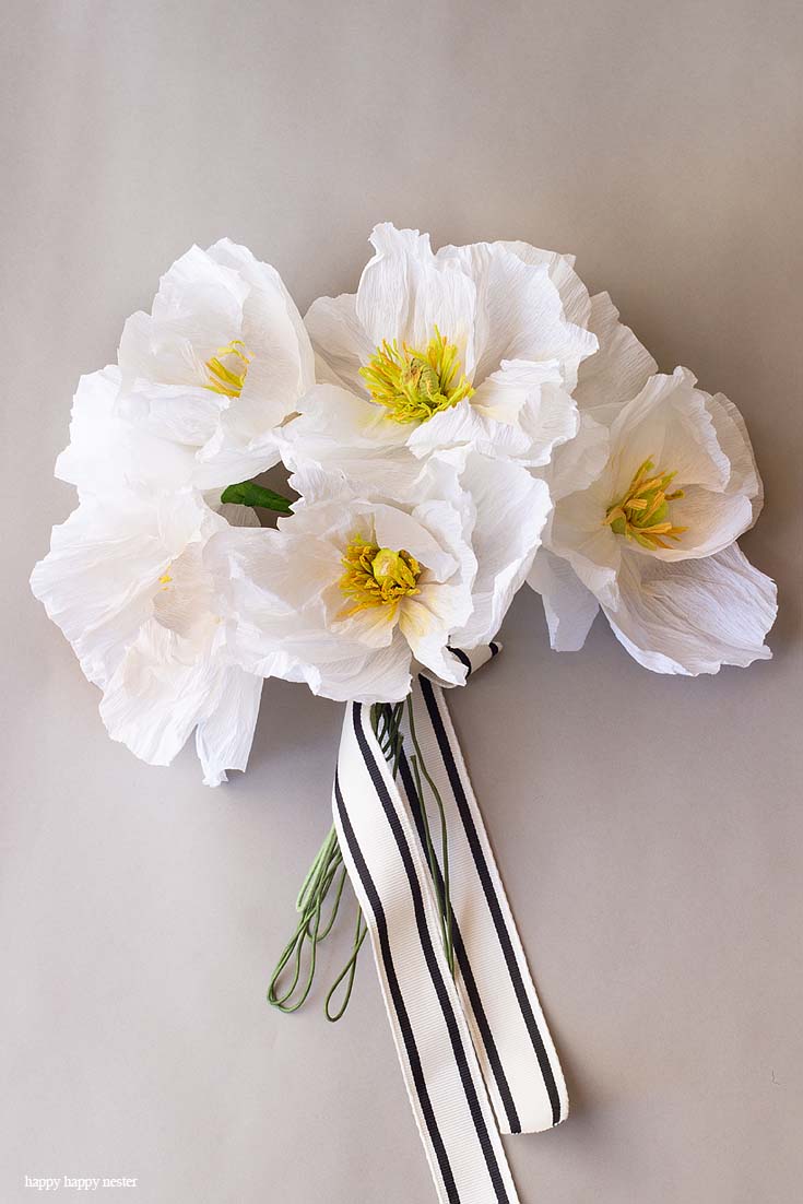 How to Make Crepe Paper Flowers - Happy Happy Nester