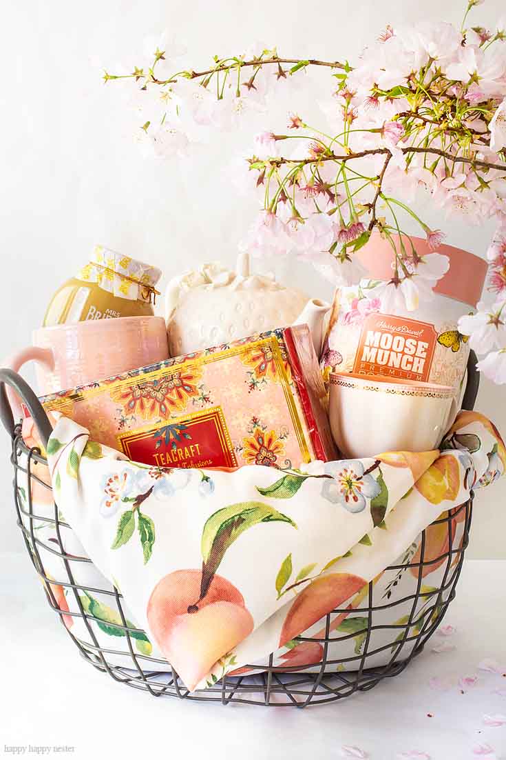 HomeGoods is a great place to shop for gifts. Need some Gift Basket Ideas for Mother's Day? Or for that matter any friend who loves tea parties? Well, this post teaches all the things to consider when putting together a great gift basket from the container to the perfect items from HomeGoods! #giftbasketideas #giftbaskets #gifts #HomeGoods #shopbaskets #teabasket