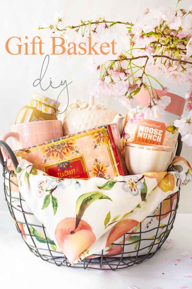 Need some Gift Basket Ideas for Mother's Day? Or for that matter any friend who loves tea parties? Well, this post teaches all the things to consider when putting together a great gift basket from the container to the perfect items from HomeGoods! #giftbasketideas #giftbaskets #gifts #HomeGoods #shopbaskets #teabasket