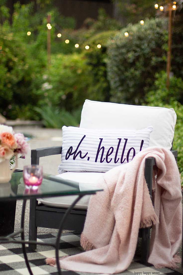 decorating outside living space on How To Create A Cozy Outdoor Living Space Happy Happy Nester