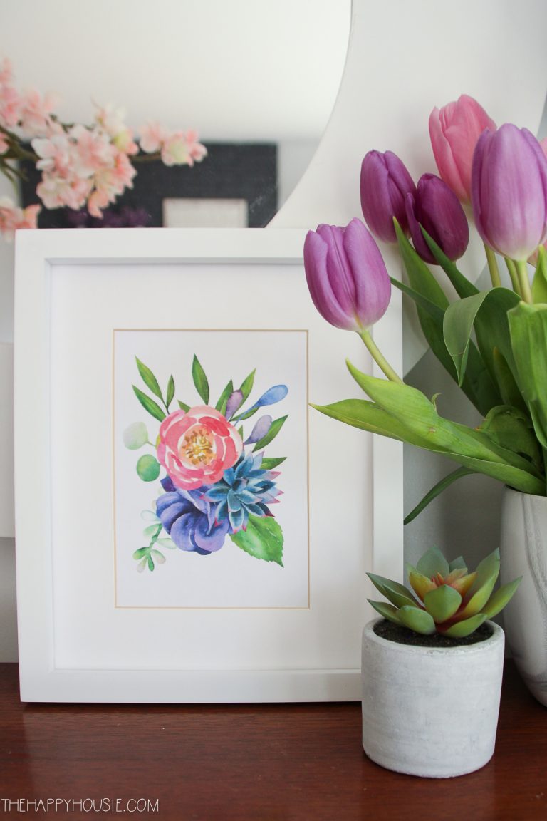 A flower printable that is a part of 7 wonderful flower project ideas.