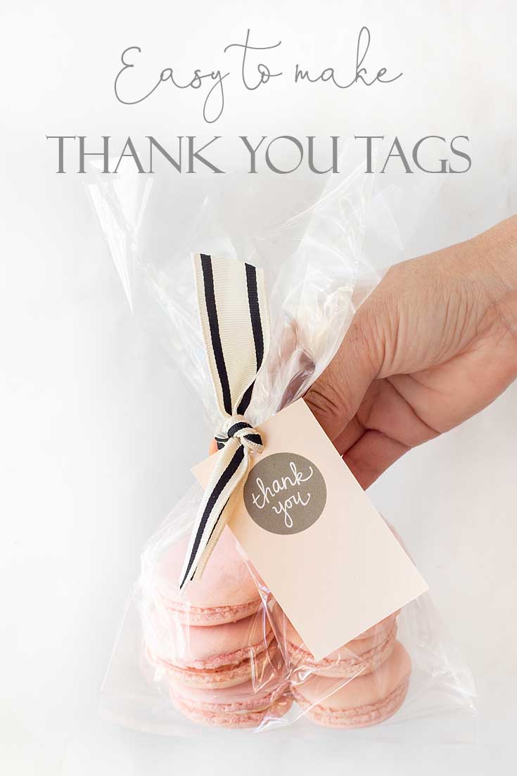 Need a Thank You Tag DIY? Then you'll want to check out this easy project. It looks cute and is super inexpensive to make! #crafts #cards #papercrafts #card