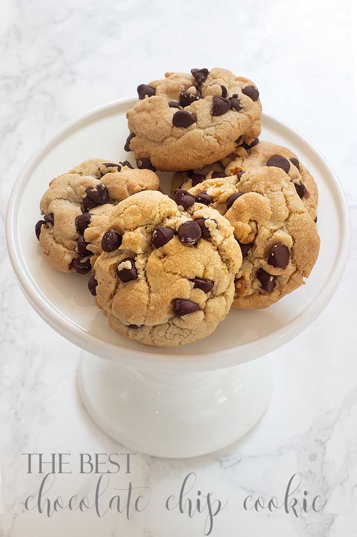 This delicious cookie is our longtime family favorite Chocolate Chip Cookie Recipe! This chocolate chip cookie will surprise you with its crunchy quality that is packed with loads of chocolate chips and nuts. I'm certain you have never had a chocolate chip cookie like this one! #cookie #chocolatecookie #baking #cookierecipe #bestcookie #bestchocolatechip